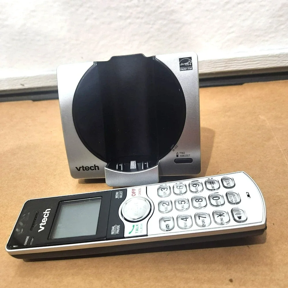 VTech CS6919 Cordless Phone Caller ID Call Waiting Backlit‎ Display Silver/Black